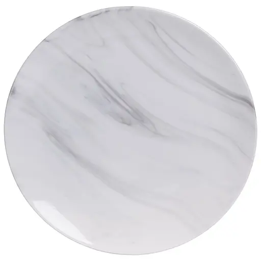 Столовый набор посуды тарелок и чашек 24 предмета на 6 персон Marmor фарфоровый, обеденный столовый сервиз тарелок Yiwu MD-24-2G - фото 3