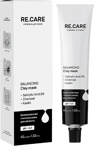 Балансувальна глиняна маска для обличчя Re.Care Balancing Clay Mask 45 мл - фото 2