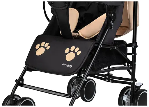 Коляска для ребенка прогулочная FreeON Simple, black - yellow [CD] - фото 6