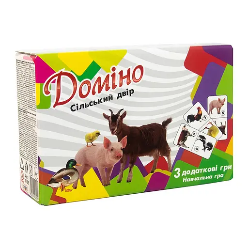 Настільна гра "Доміно Сільський двір" Strateg 30766 інструкція-розмальовка - фото 1