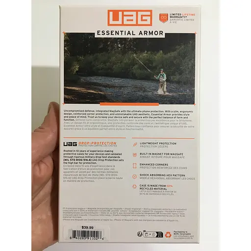 Оригінальний протиударний чохол UAG Essential Armor MagSafe для Iphone 15 Olive Drab 114288117272 - фото 3