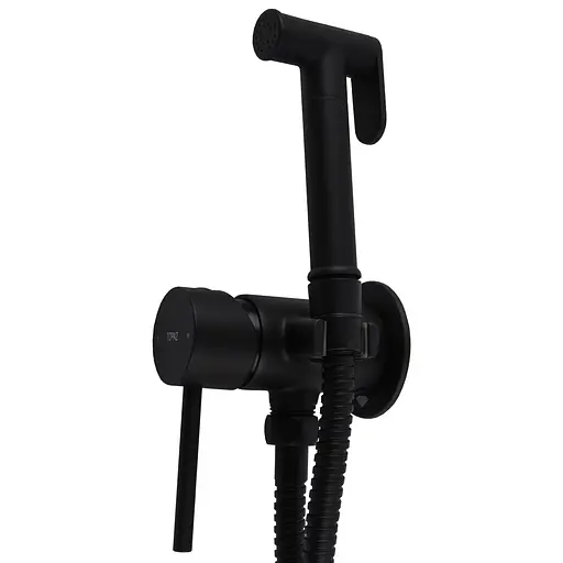 Змішувач гігієнічний TOPAZ LOFT TLF 32106-H39-BL латунний з душовим шлангом для ванної та туалету - фото 5