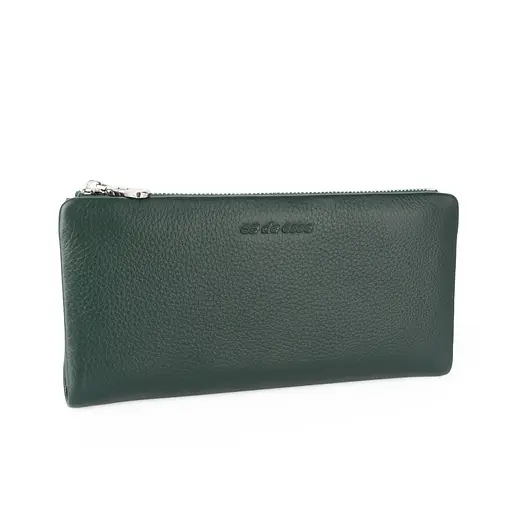 Гаманець жіночий шкіряний De Esse LC14098-GD145 на магнітах зелений - фото 1