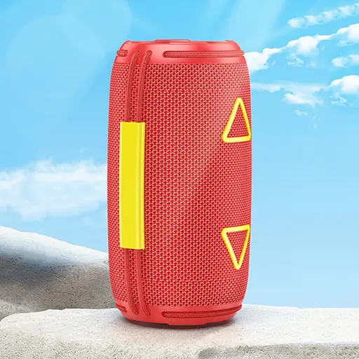 Портативна bluetooth колонка Borofone BR38 TWS із LED підсвічуванням червоний - фото 4