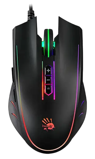 Мышь A4Tech Q81 Bloody Neon XGlide Curve RGB Black - фото 1