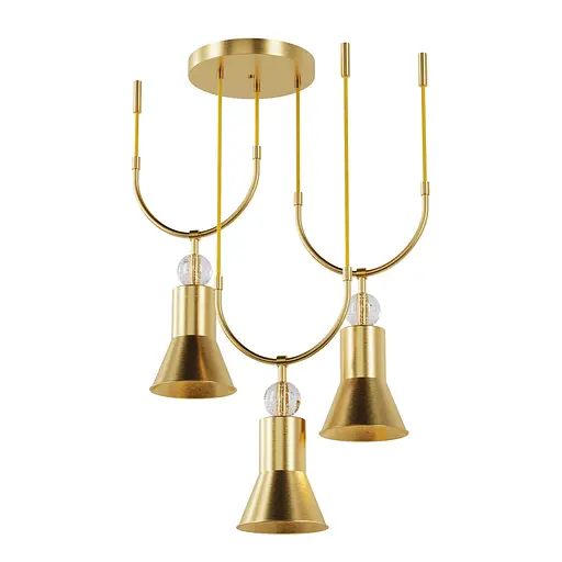 Люстра ARCH 3U, PikArt арт. 12443 Золотий - фото 1