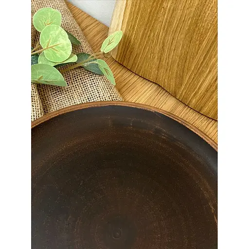 Блюдо для пиццы 30 см керамическое (глиняное) Гладкое - фото 6