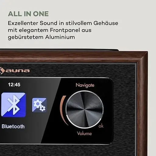 Радио-интернет Auna Silver Star CD Cube (10033004) Черный - фото 4