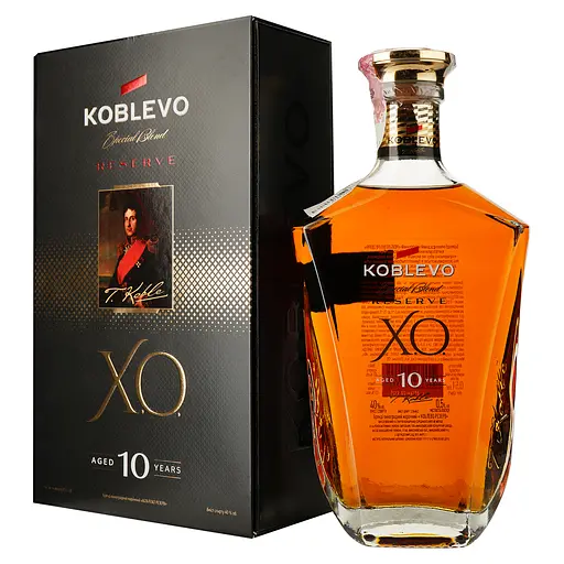 Бренді Koblevo Reserve 10 років витримки 40% в подарунковій упаковці 1.5 л (3 шт. х 0.5 л)  - фото 2