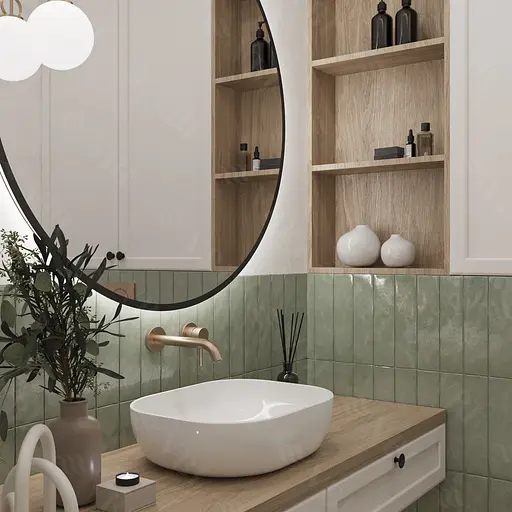 Умивальник VBI Bergamo white накладний VBI-012500, Білий - фото 2