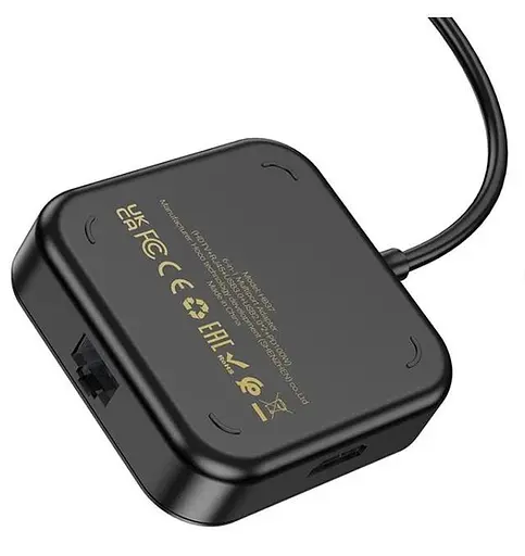 Перехідник конвертер Hoco HB37 Easy link 6 in 1 мultiport Adapter - фото 3