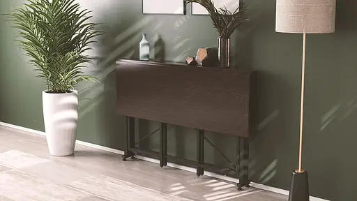 Стіл-книга трансформер Оріон 3 Ferrum-decor 750x1150x880 Чорний метал ДСП Венге Магія 16 мм (FRD-105631) - фото 3