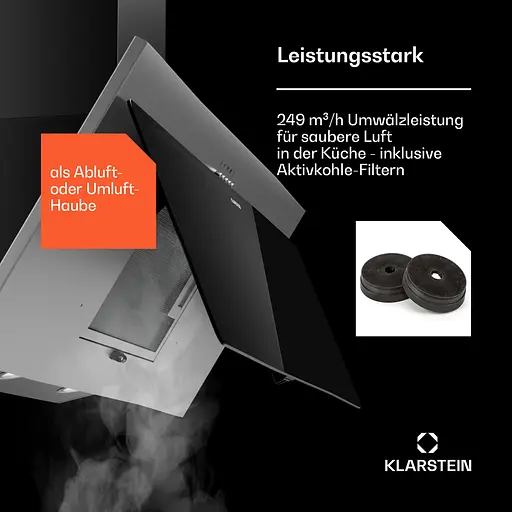 Вытяжка Klarstein Alessia 247 м³/ч 90 см (10045310) - фото 4