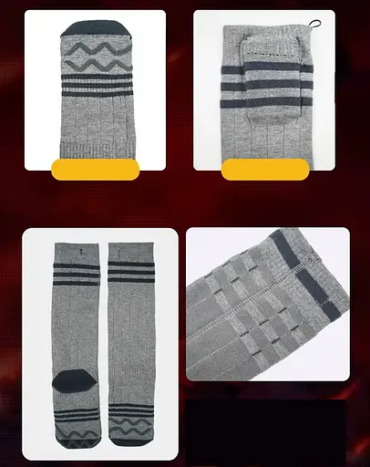 Носки с подогревом ZBHSWZ06 с блоком питания 5000mAh 38-44р. (Серый) - фото 7