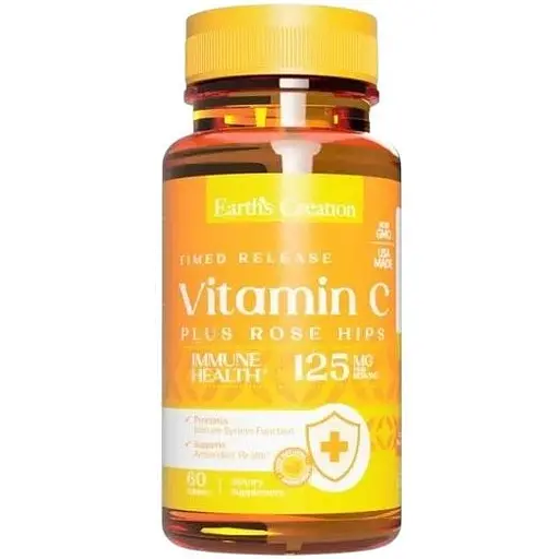 Витамин C Earths Creation Vitamin C 1000 mg with rose hips 60 таб (1091-817 526)