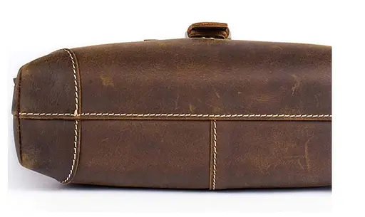 Чоловіча шкіряна сумка Vintage 28х27х5 см sum0012387 - фото 4