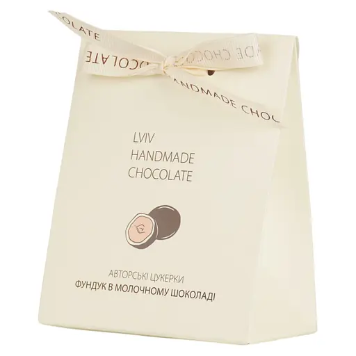 Шоколадні цукерки Львівська Майстерня Шоколаду Фундук в молочному шоколаді 100 г - фото 3