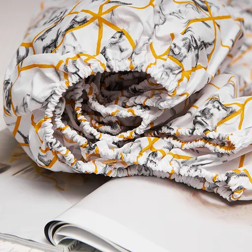 Простирадло на резинці Moon&Star Modern Marble Бязь Gold Люкс 100х200х25 см - фото 3