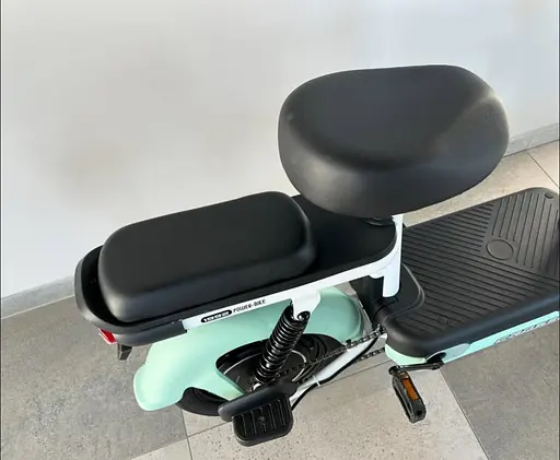 Электроскутер двухместный Crosser Mini+Pas-система зеленый - фото 10