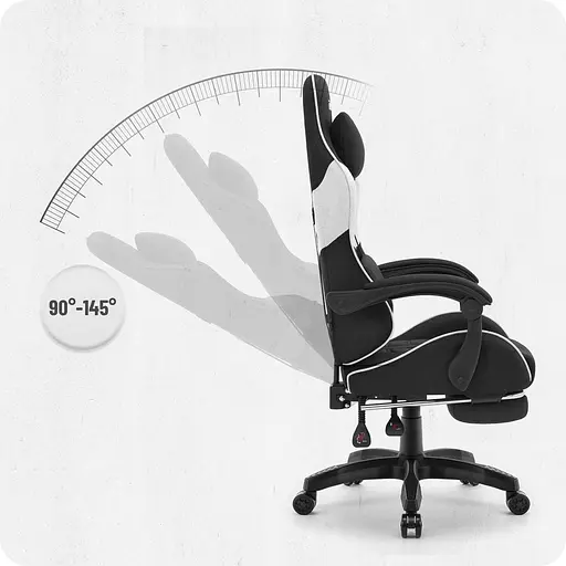 Крісло Cabro C501 Black-White тканина - фото 7