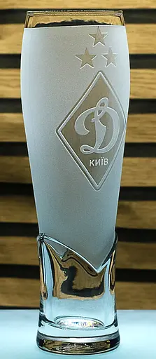 Пивний келих крафтовий 440мл ФК Динамо Київ з гравіюванням подарунок для фаната футбольна кружка - фото 2