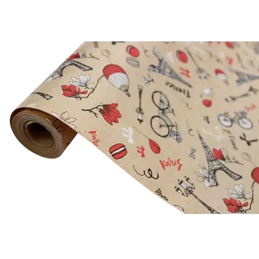 Подарочная бумага Крафт винтаж 2