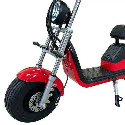 Двухколесный ситикоко EVOBIKE Spark X2 Red с корзиной и толстыми колесами - фото 6