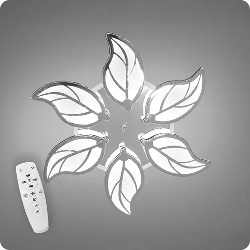 Люстра світлодіодна 517 Dlight 3color з пультом 105Вт Хром (01937) - фото 1