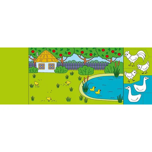 Дитяча книжечка-розмальовка "Хто пасеться на лузі?" 1364006 - фото 3