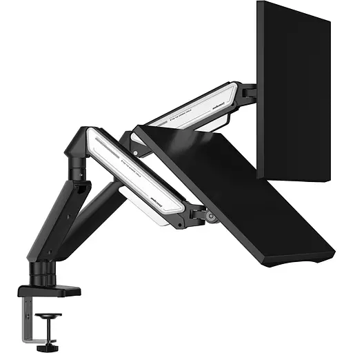 Настільне кріплення для монітора Anda Seat Stealth II Duo Black White (AD-W-A6D-2S-BW) [148293] - фото 6