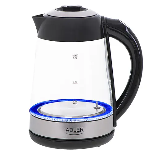 Стеклянный чайник 1.7 л с регулятором температуры Adler AD 1285 - фото 3