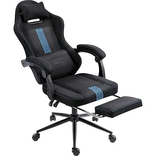 Геймерское кресло GT Racer X-2331 Fabric Black/Blue - фото 4