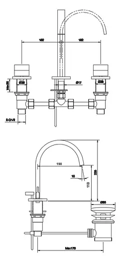 Смеситель для умывальника Kohlman Axis chrome QB202N Хром - фото 3