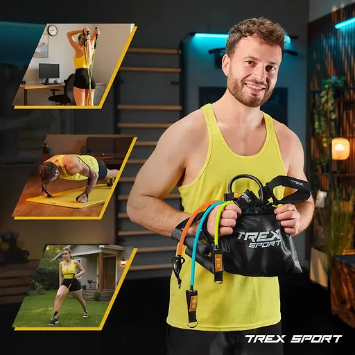 Набір резинок з еспандерами Trex Sport TX-050TSV чорний - фото 5