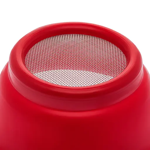 Сито дуршлаг с ручкой для процеживания и просеивания 18.5 см, Kitchette Красный 85108 - фото 9