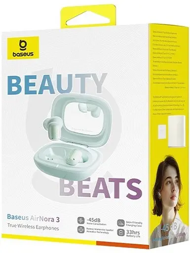 Наушники беспроводные Baseus AirNora 3 TWS зеленые (A00076701633-00) - фото 8