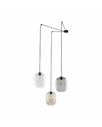 Підвісний світильник TK Lighting 5972 Elio E27 3x15W IP20 Bk - фото 1