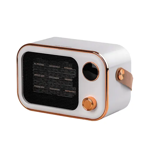 Тепловентилятор портативный с керамическим нагревательным элементом 1200 Вт Белый - фото 4