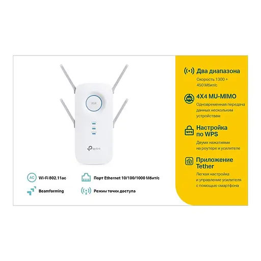 Точка доступу TP-Link RE650 - фото 4