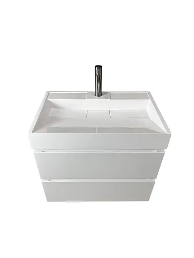 Раковина Adamant умывальник VISION искусственный камень прямоугольная - фото 8