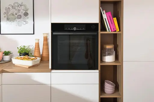 Духовой шкаф электрический Gorenje 77 л A+ пара дисплей 300°C Wi-Fi черный - фото 3