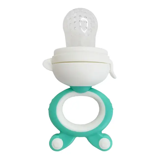 Ниблер для малышей "Зайчик с поршнем" MGZ-0004 (Mint) с крышкой - фото 2