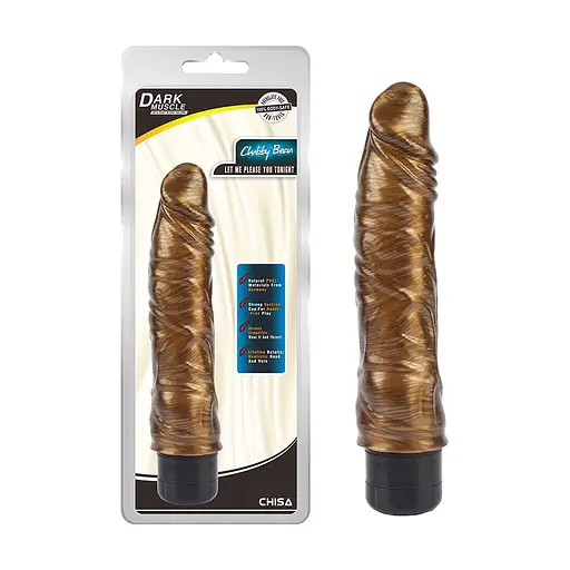 Вібратор DarkMuscle Chubby Beau 21.5 см (золотий) - фото 2