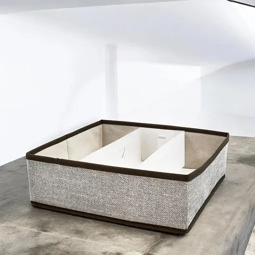 Короб складной Handy Home с пластиковым органайзером, 30х30х10 см, серый (ESH32) - фото 3