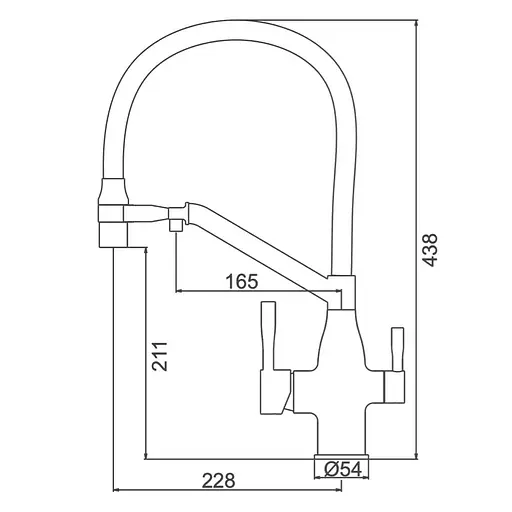 Смеситель для кухни под фильтр с гибким изливом Frap F4397-9 Графитовый хром - фото 6