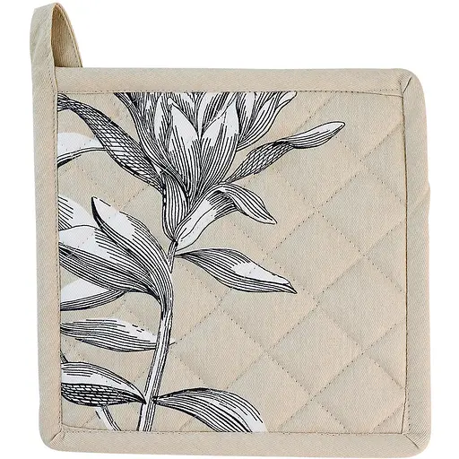 Прихватка текстильная МВМ My Home (MVM) Тоскана бежевый с принтом 18 x 31 см (KT-16 BEIGE/PRINT)