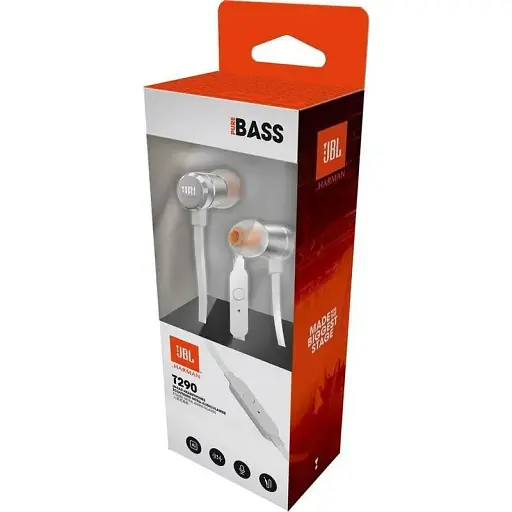 Навушники з мікрофоном JBL T290 Silver (JBLT290SIL) - фото 6