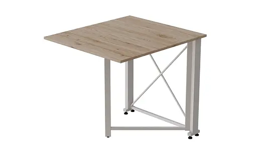 Стіл-книга трансформер Оріон 1 Ferrum-decor 750x810x730 Білий метал ДСП Дуб Сан-Марино 16 мм (FRD-104605) - фото 7