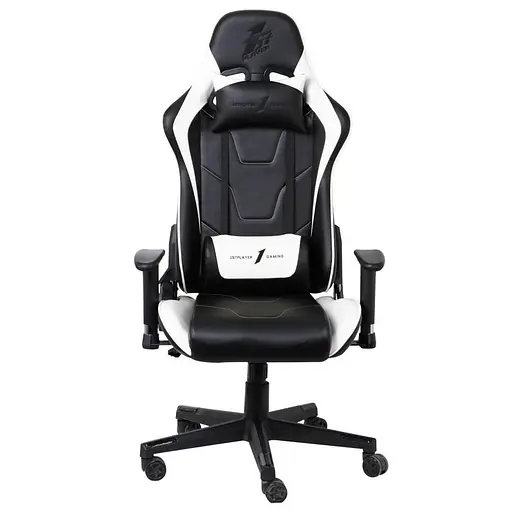 Ігрове крісло 1stPlayer FK2 Black White (FK2-BKWH) - фото 1