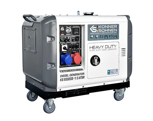 Генератор дизельний Konner&Sohnen 7/7.5 кВт KS 9302DE-1/3 ATSR - фото 2